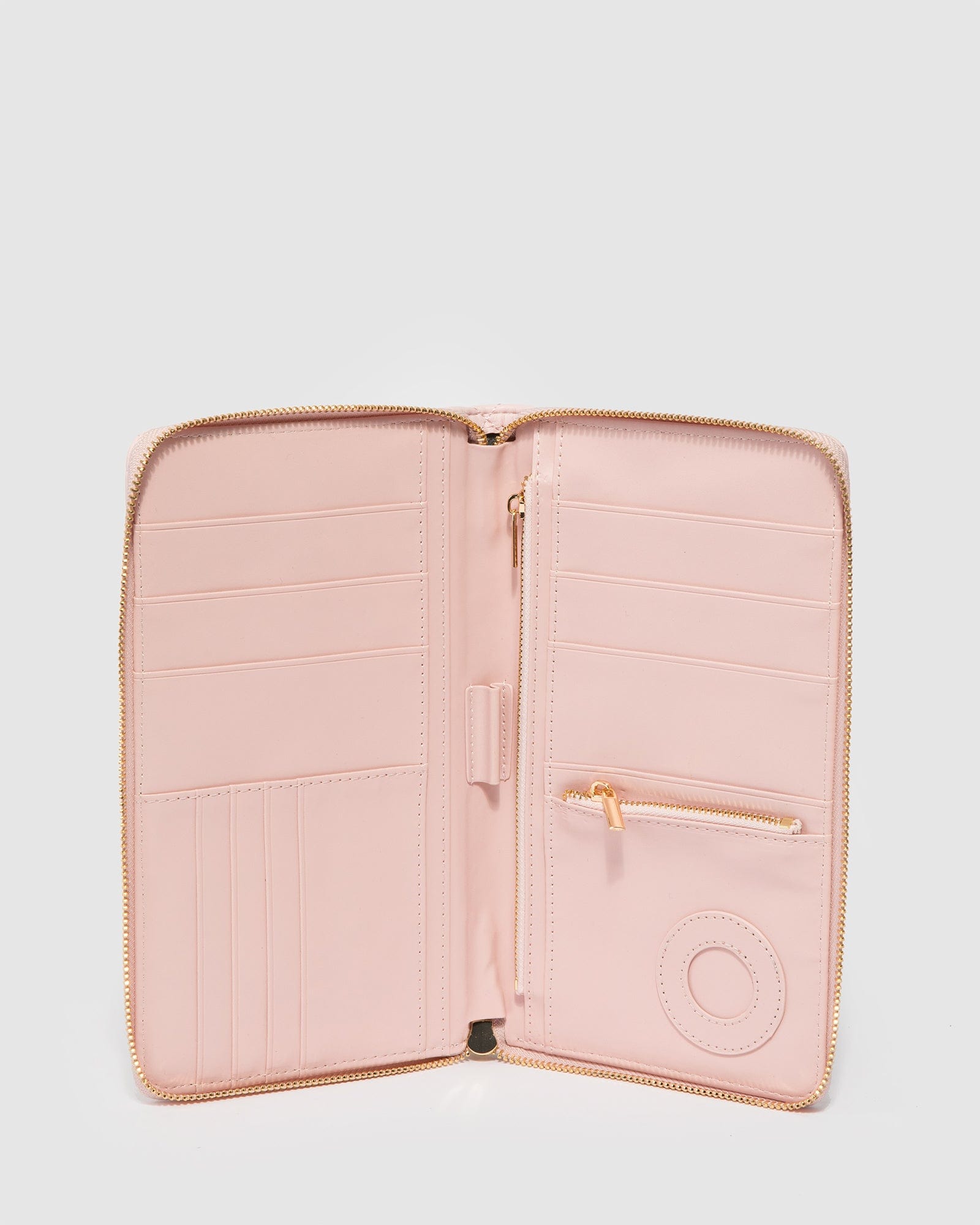 Pink Dahlia Family Travel Wallet colette hayman colette by colette