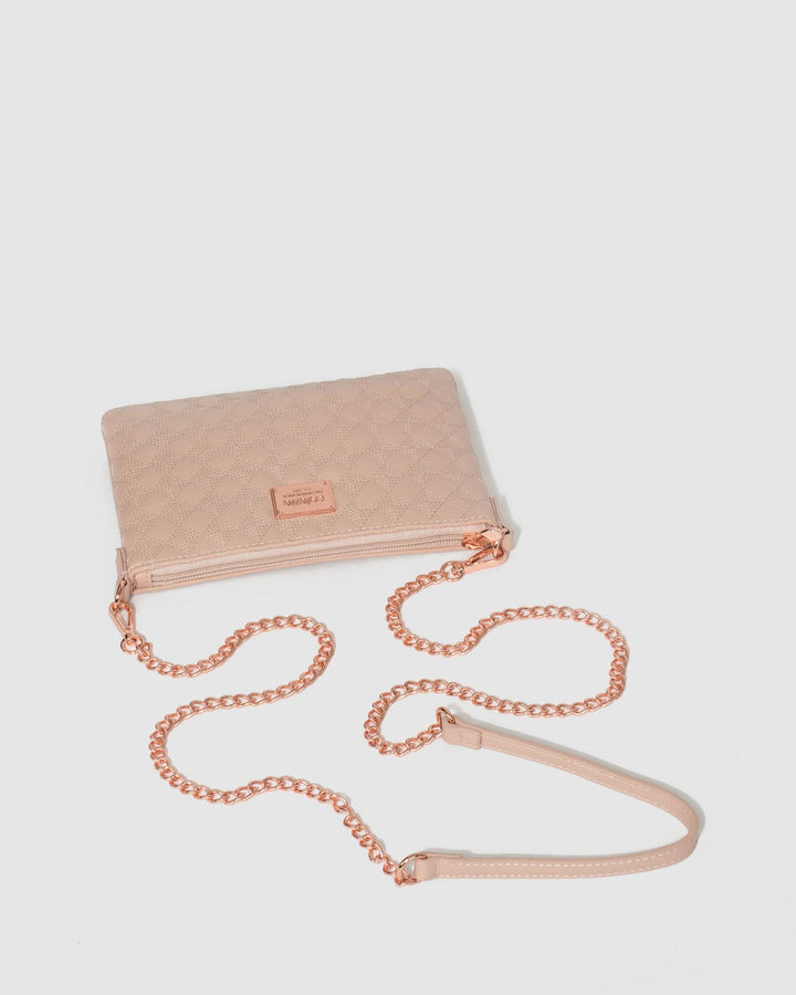 Colette by Colette Hayman Pink Diamond Quilt Crossbody Bag