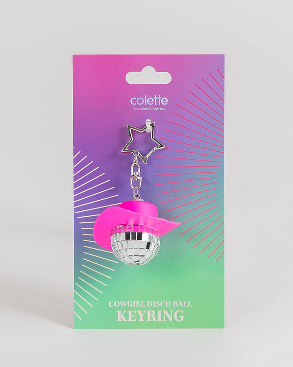 Colette by Colette Hayman Pink Disco Cowboy Keyring