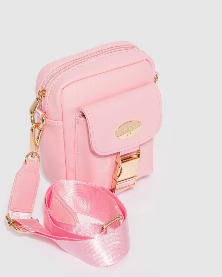 Colette by Colette Hayman Pink Emma Lock Crossbody Bag