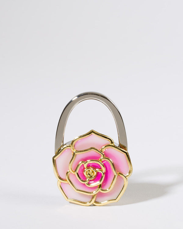 Colette by Colette Hayman Pink Flower Handbag Hook Holder