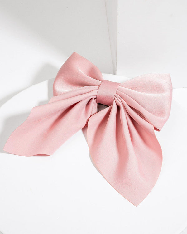 Colette by Colette Hayman Pink Girls Plain Bow Hair Clip