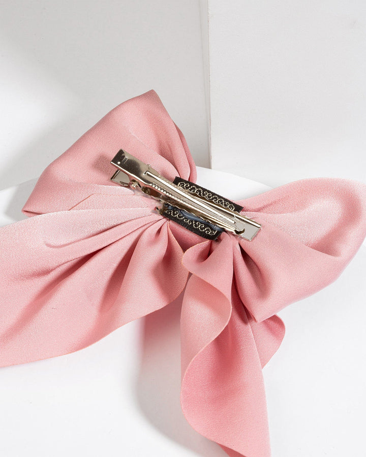 Colette by Colette Hayman Pink Girls Plain Bow Hair Clip