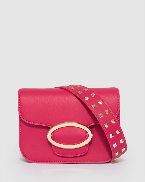 Colette by Colette Hayman Pink Joanna Stud Crossbody Bag