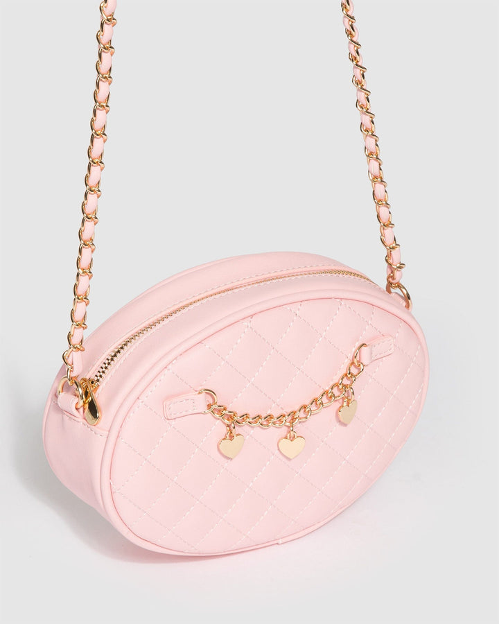 Colette by Colette Hayman Pink Lilly Quilted Chain Crossbody Bag