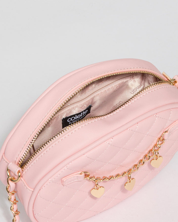 Colette by Colette Hayman Pink Lilly Quilted Chain Crossbody Bag