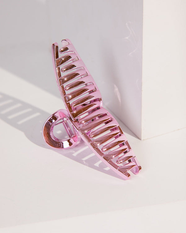 Colette by Colette Hayman Pink Metallic Loop Claw Clip