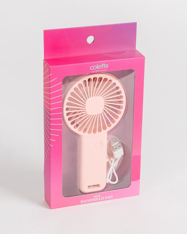 Colette by Colette Hayman Pink Mini Handheld Fan