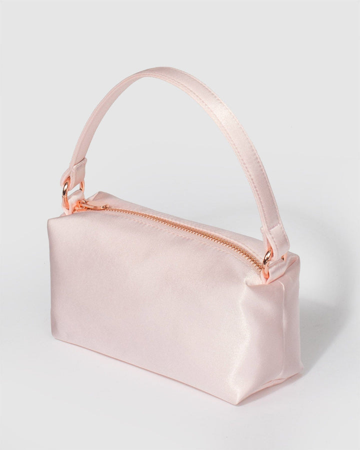 Colette by Colette Hayman Pink Monica Crystal Handle  Bag