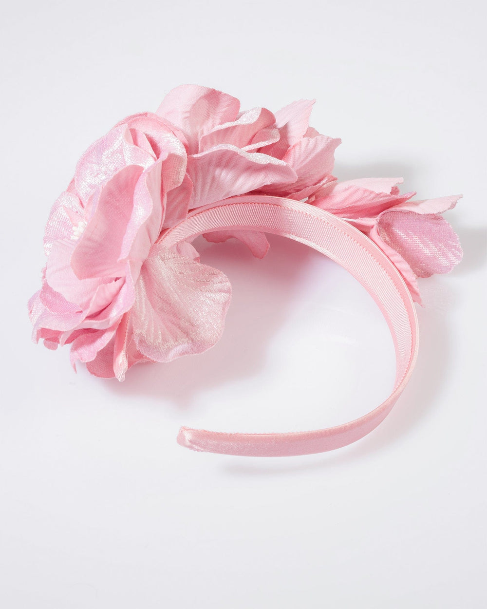 Pink Multi Fabric Flower Fascinator colette hayman