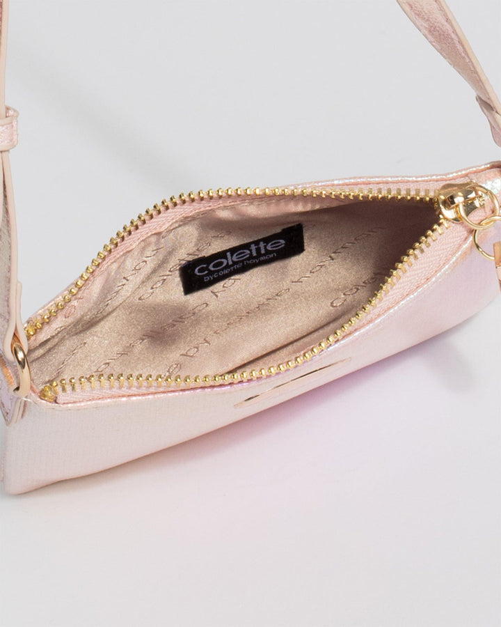 Colette by Colette Hayman Pink Peta Chain Crossbody Bag
