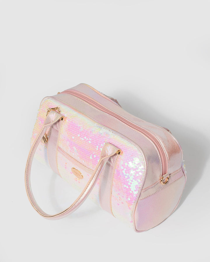 Colette by Colette Hayman Pink Sequin Kids Weekender Bag