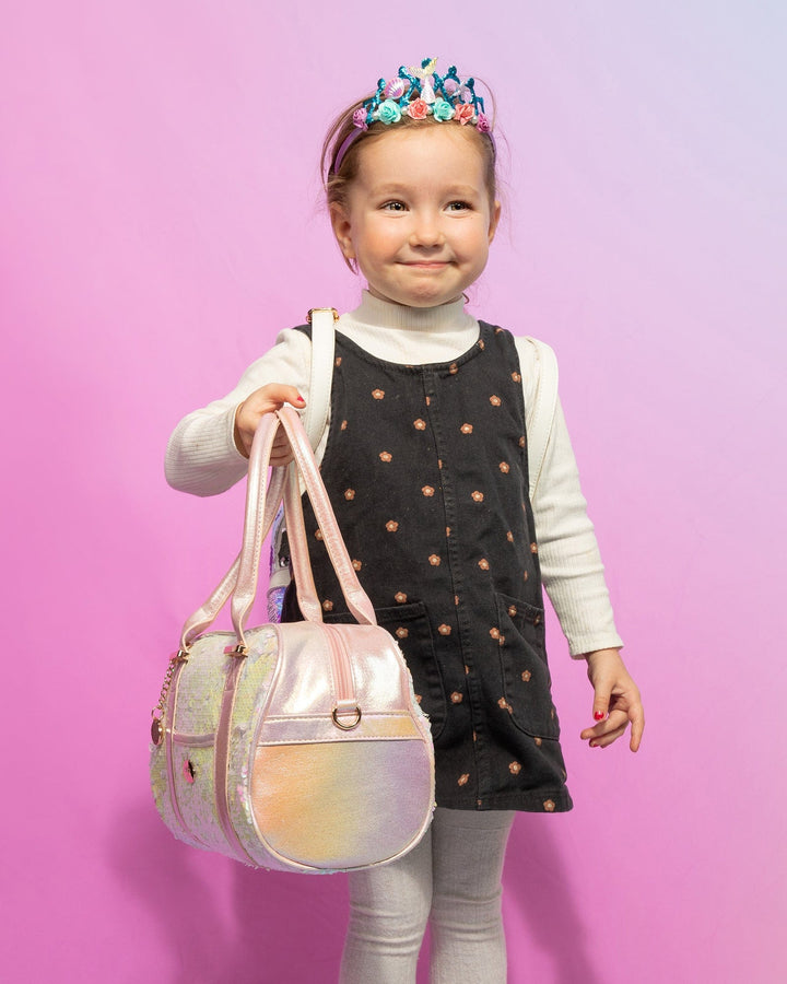 Colette by Colette Hayman Pink Sequin Kids Weekender Bag