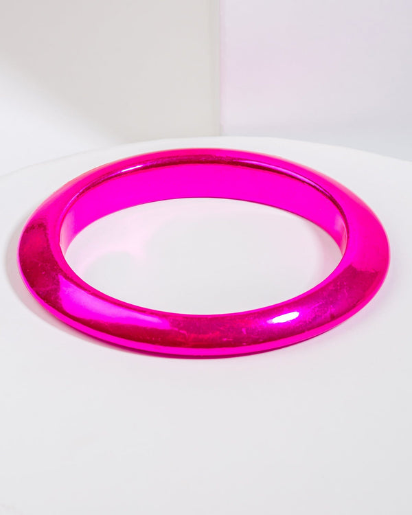 Colette by Colette Hayman Pink Statement Chunky Bangle