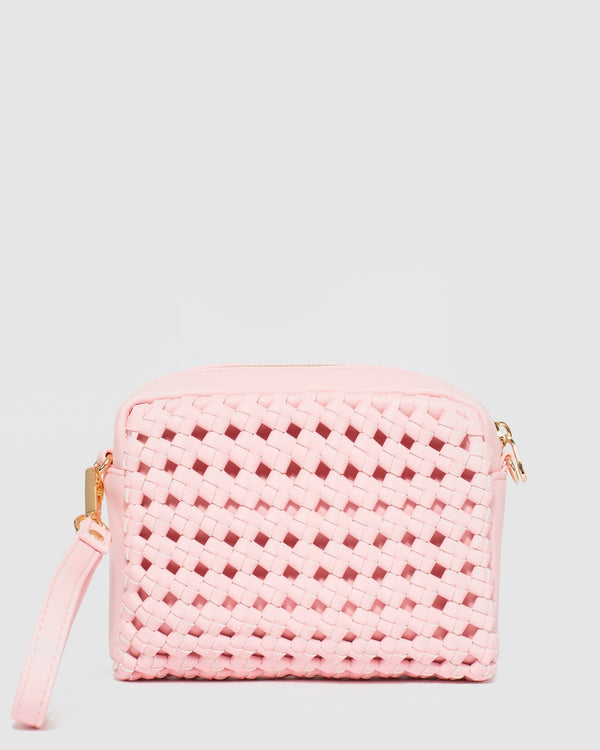 Colette by Colette Hayman Pink Suri Weave Crossbody Bag