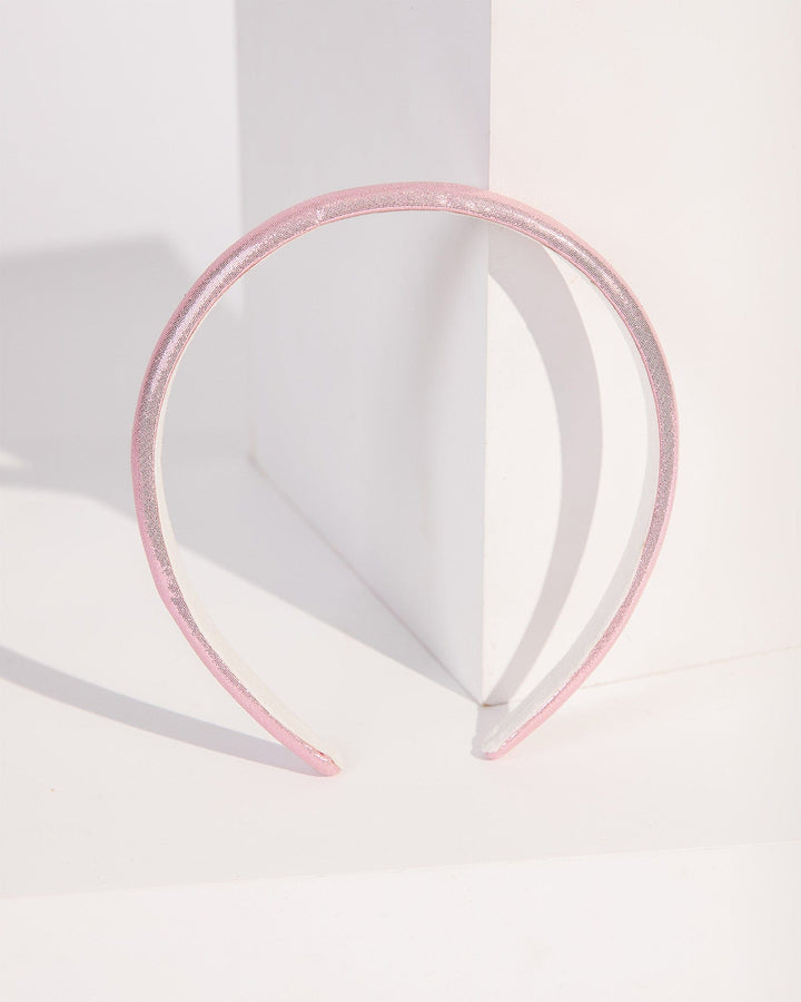 Colette by Colette Hayman Pink Thin Metallic Headband