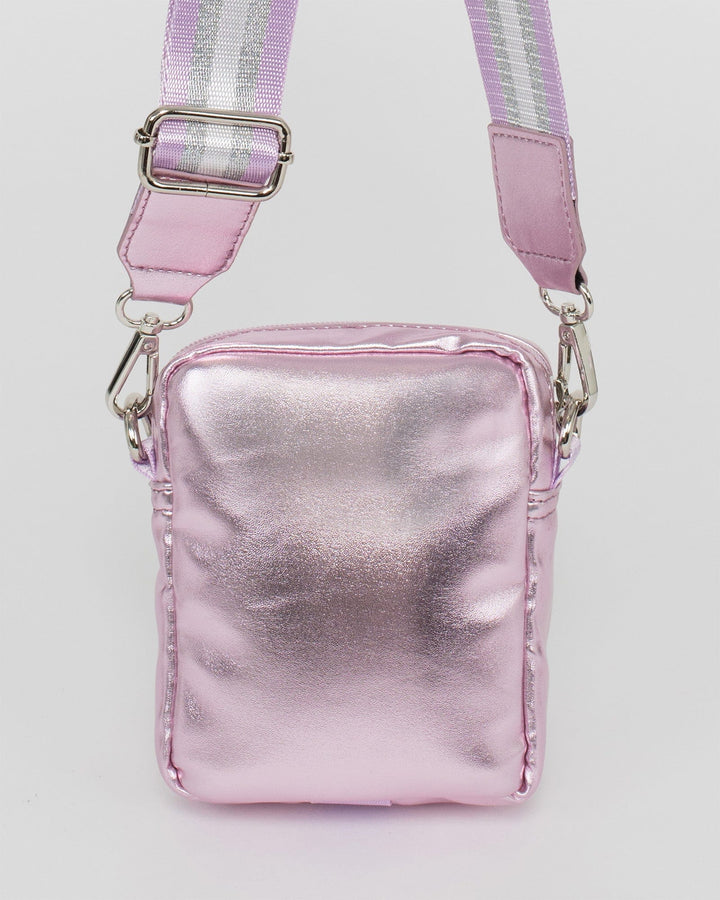 Colette by Colette Hayman Purple Emma Lock Crossbody Bag