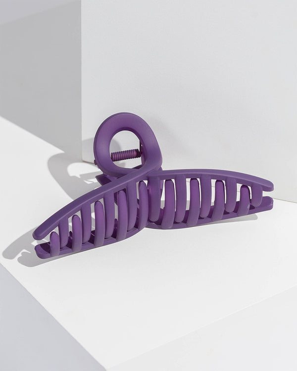 Colette by Colette Hayman Purple Loop Matte Claw Clip