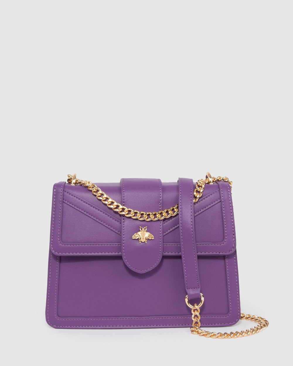 Purple Rachel Bee Crossbody Bag colette hayman