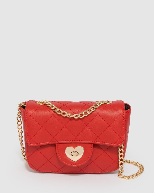 Colette by Colette Hayman Red Bella Quilted Crossbody