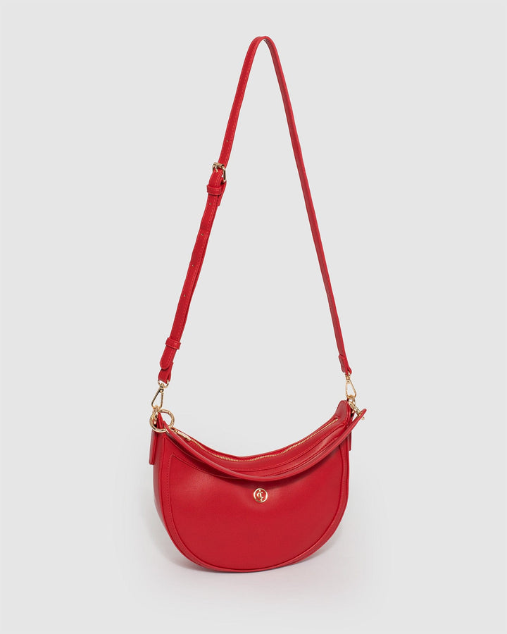 Colette by Colette Hayman Red Flavia Saddle Bag