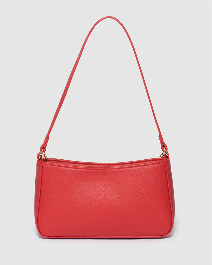 Colette by Colette Hayman Red Frankie Heart Chain Shoulder Bag