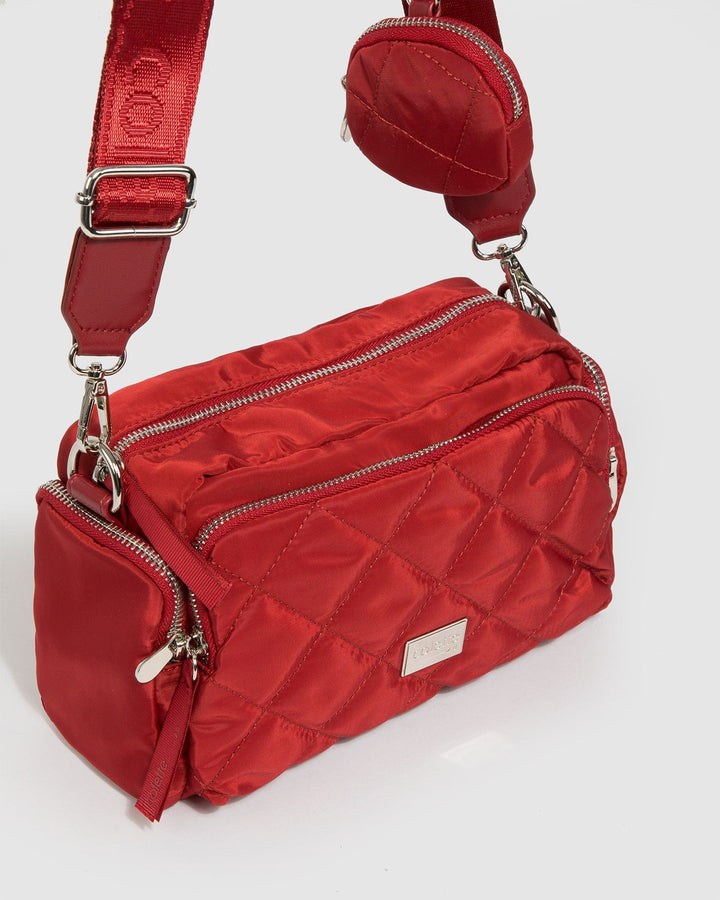 Colette by Colette Hayman Red Harper Nylon Crossbody Bag