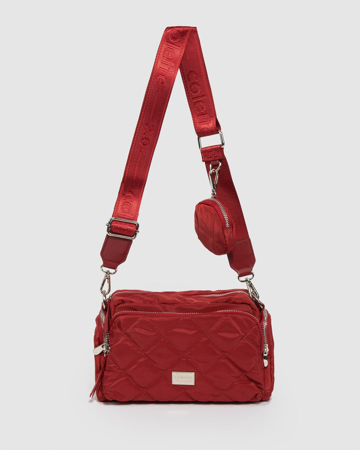 Colette by Colette Hayman Red Harper Nylon Crossbody Bag