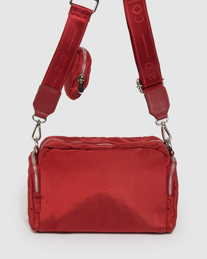 Colette by Colette Hayman Red Harper Nylon Crossbody Bag