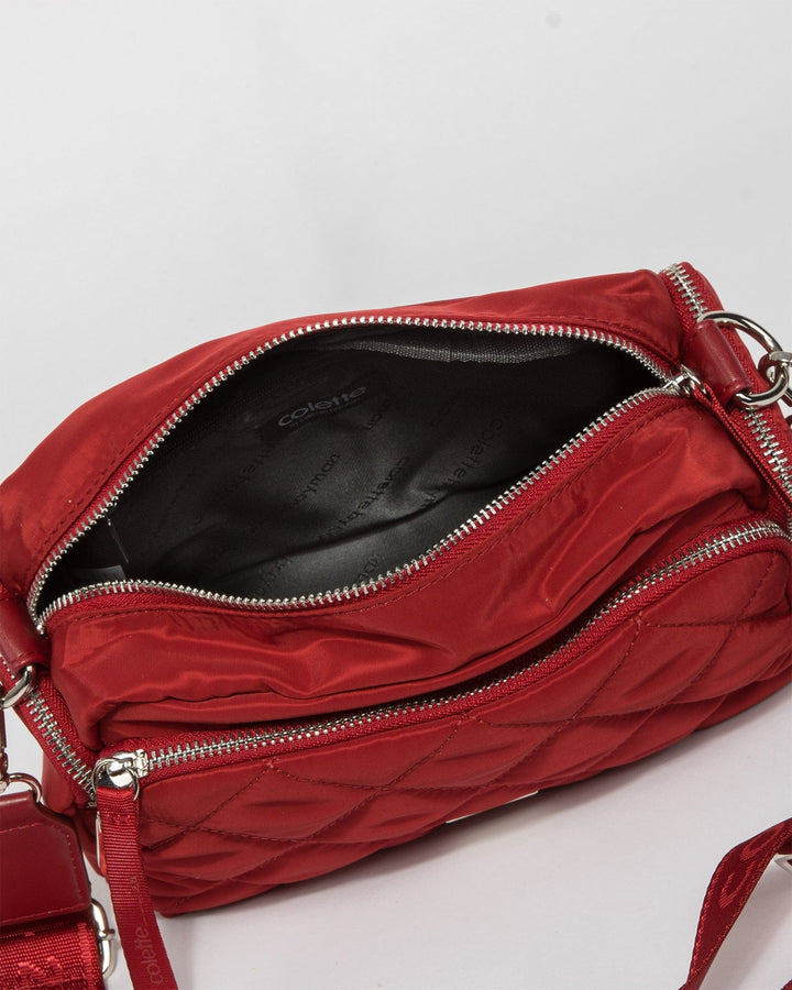 Colette by Colette Hayman Red Harper Nylon Crossbody Bag