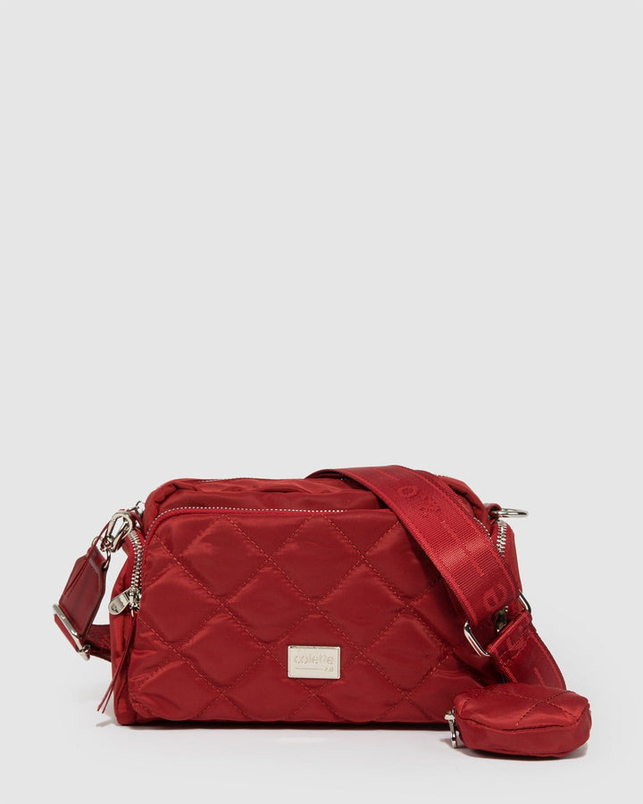 Colette by Colette Hayman Red Harper Nylon Crossbody Bag