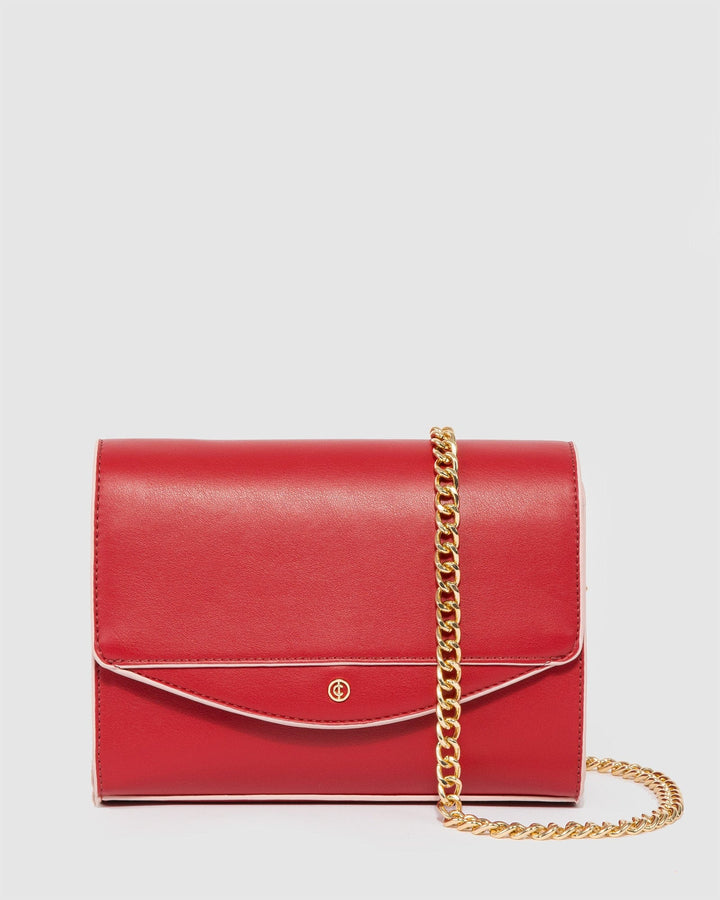 Colette by Colette Hayman Red Iva Panel Crossbody Bag