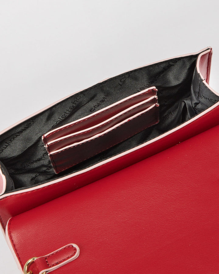 Colette by Colette Hayman Red Iva Panel Crossbody Bag