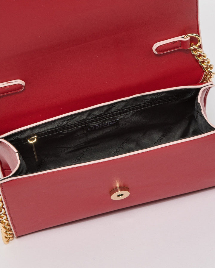 Colette by Colette Hayman Red Iva Panel Crossbody Bag