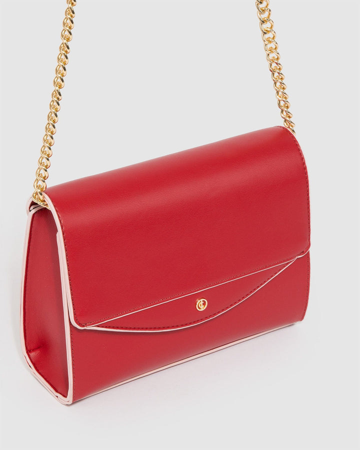 Colette by Colette Hayman Red Iva Panel Crossbody Bag