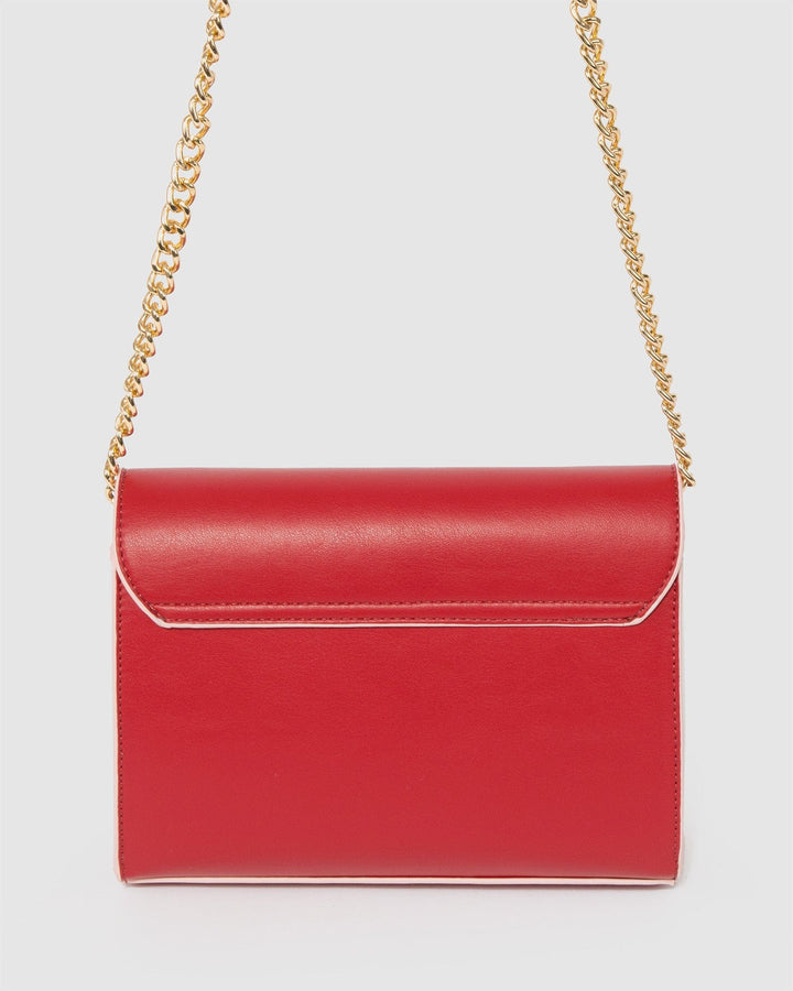Colette by Colette Hayman Red Iva Panel Crossbody Bag