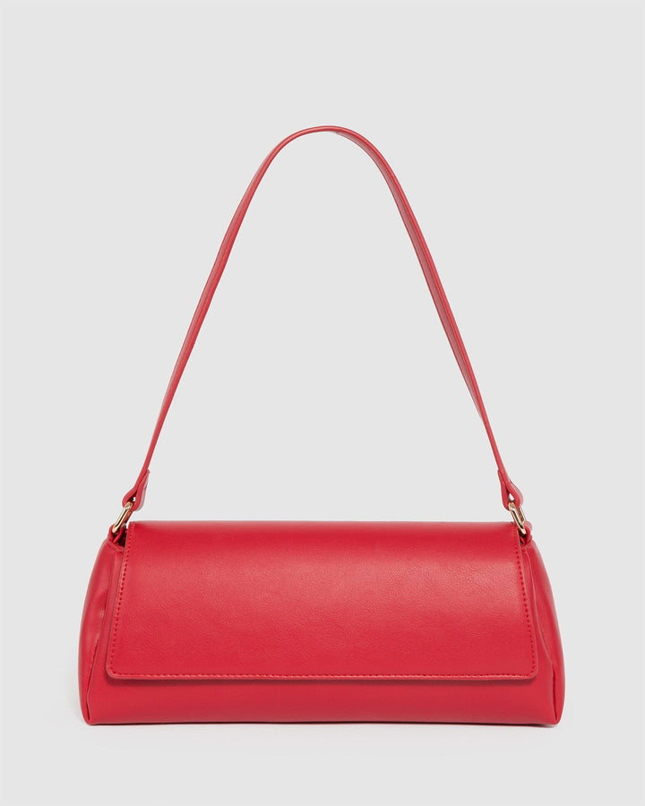 Colette by Colette Hayman Red Keely Flap Shoulder Bag