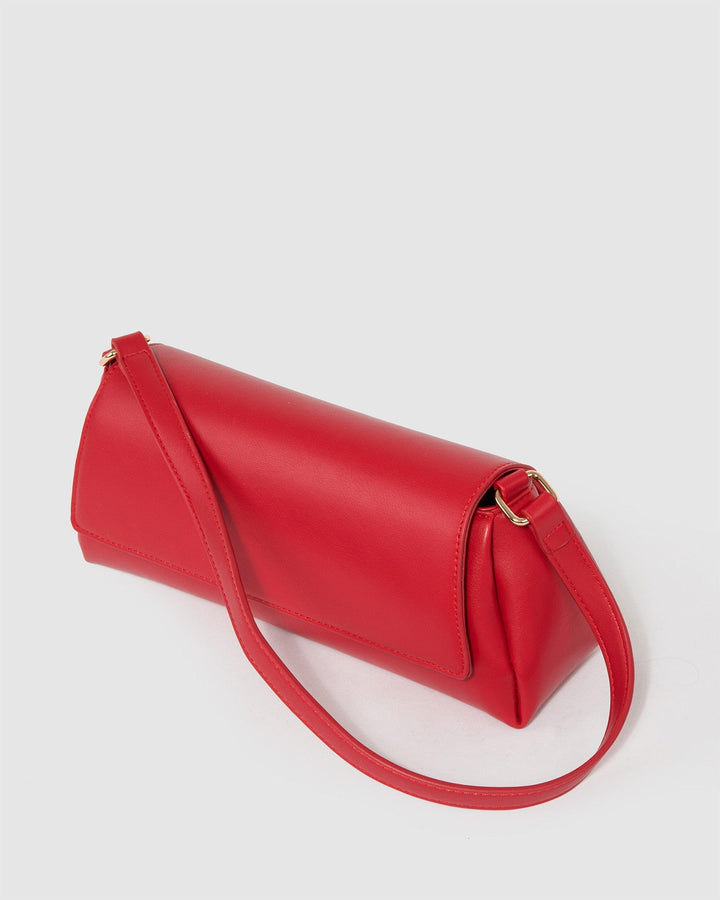 Colette by Colette Hayman Red Keely Flap Shoulder Bag