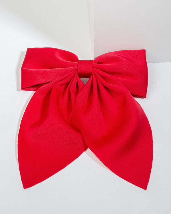 Colette by Colette Hayman Red Large Bow Hair Clip