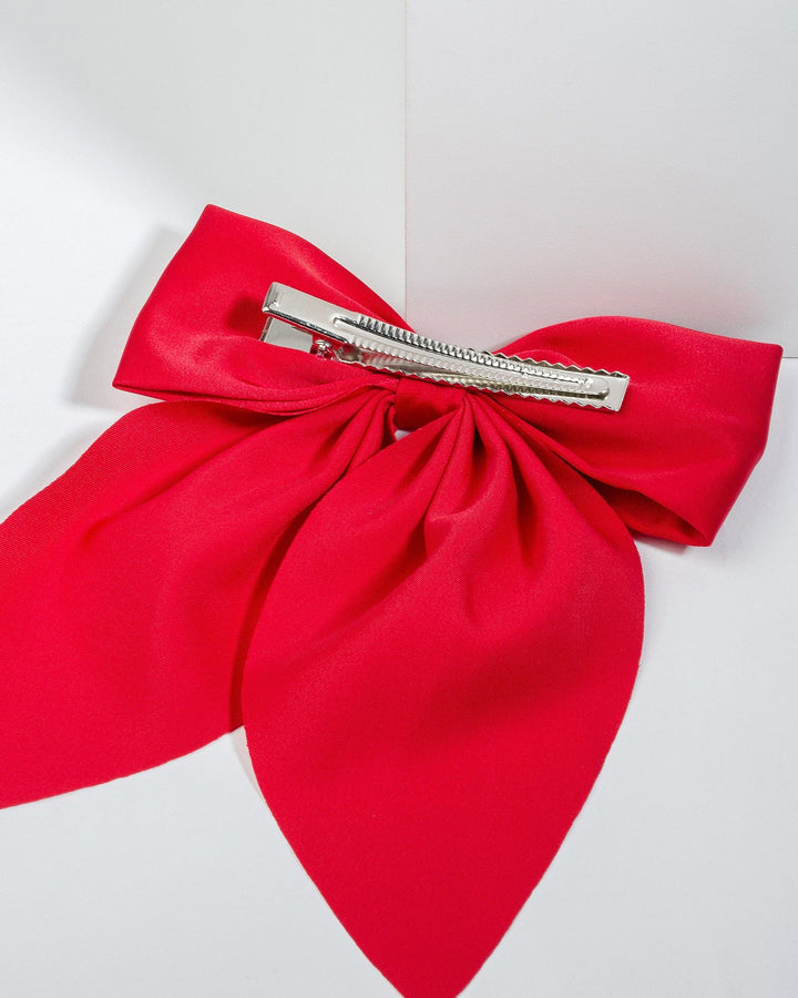 Colette by Colette Hayman Red Large Bow Hair Clip