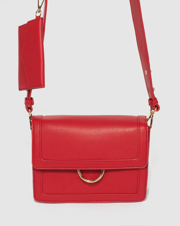 Colette by Colette Hayman Red Sierra Ring Crossbody Bag