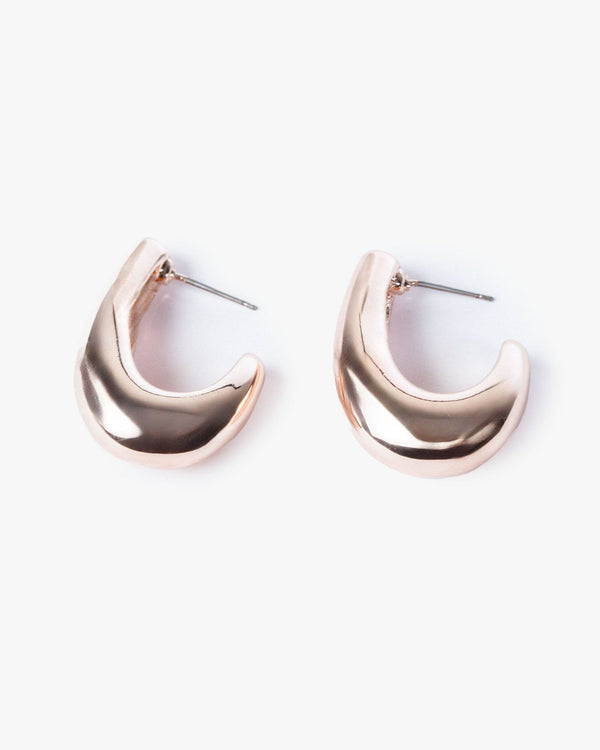 Colette by Colette Hayman Rose Gold J Hoop Earrings