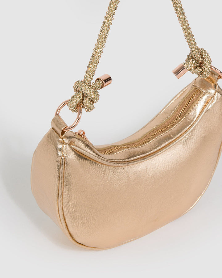 Colette by Colette Hayman Rose Gold Tarryn Cresent Shoulder Bag