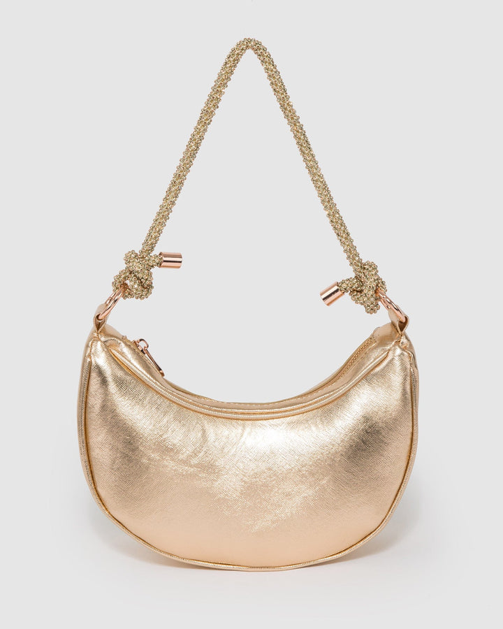 Colette by Colette Hayman Rose Gold Tarryn Cresent Shoulder Bag