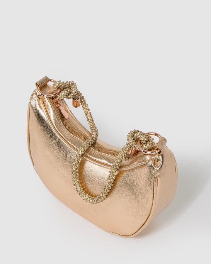 Colette by Colette Hayman Rose Gold Tarryn Cresent Shoulder Bag