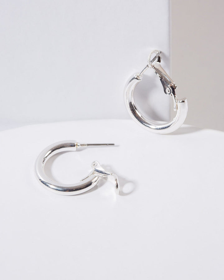 Colette by Colette Hayman Silver 20mm Mini Hoop Earrings