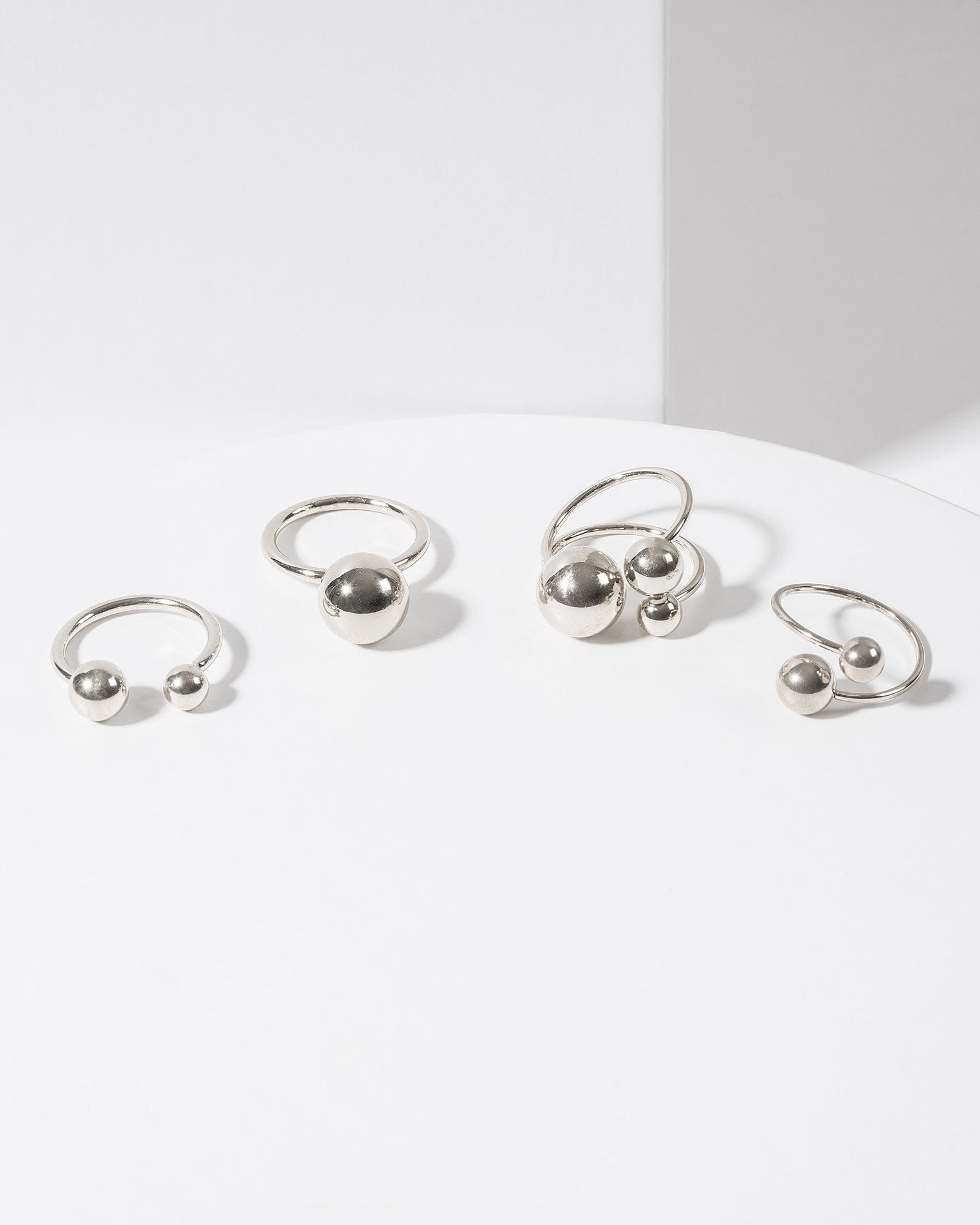 Silver Ball Ring Pack