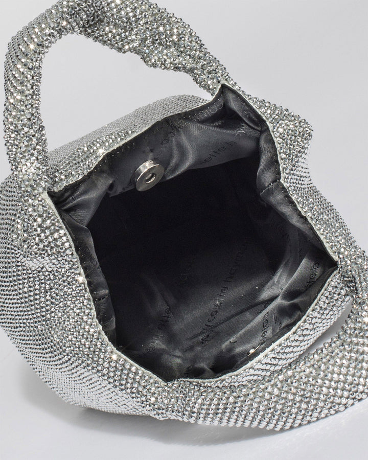 Colette by Colette Hayman Silver Chantal Crystal Tote Bag