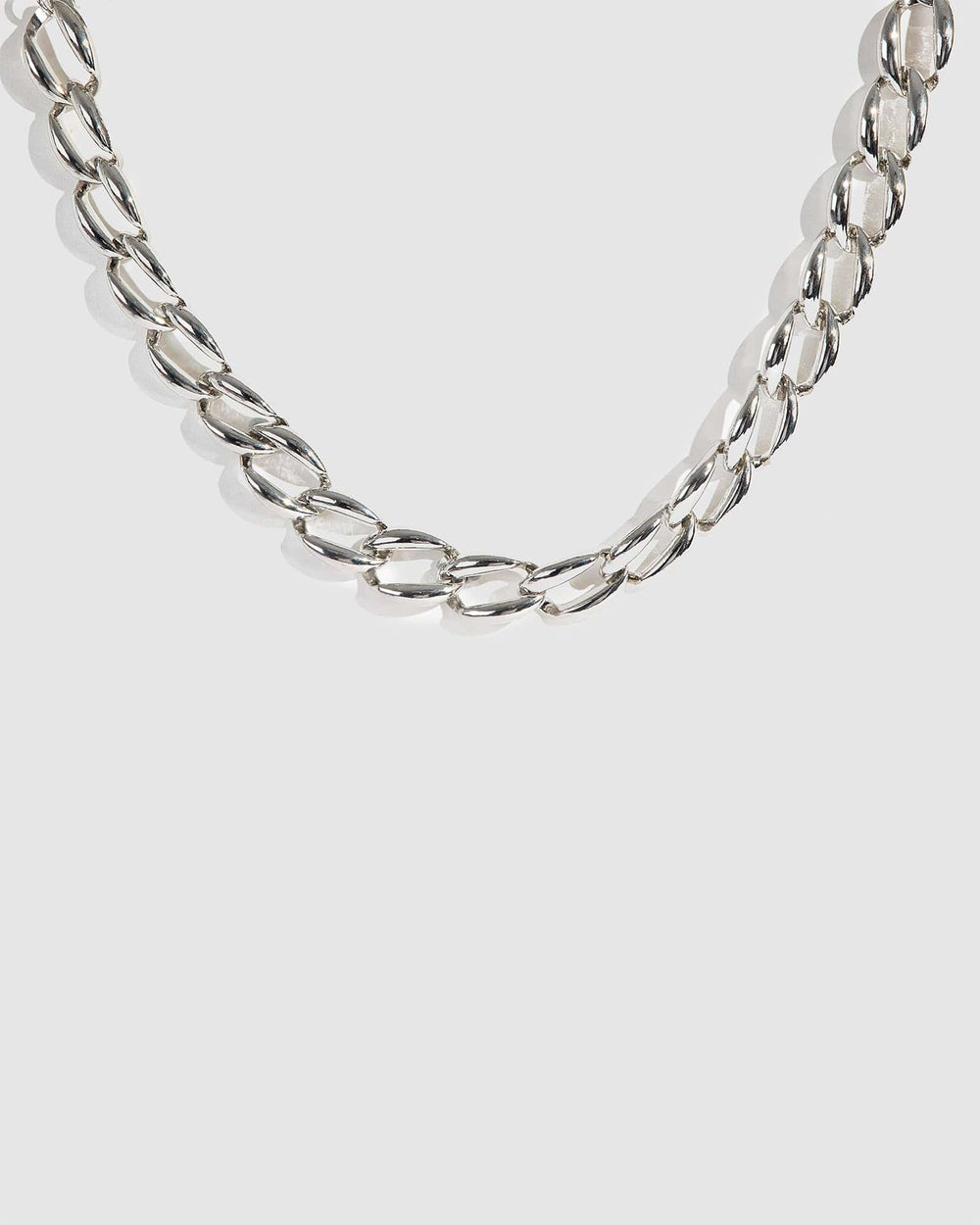 Curb Chain Necklace Warren James Sterling Silver Ladies Signature