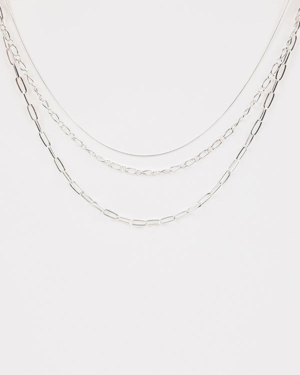 Colette by Colette Hayman Silver Chunky Chain Necklace Pack